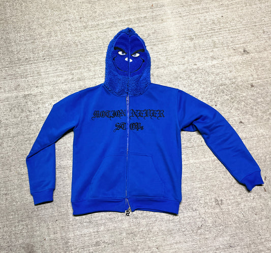 Blue Grinch {MOTION NEVER STOPs} full zip